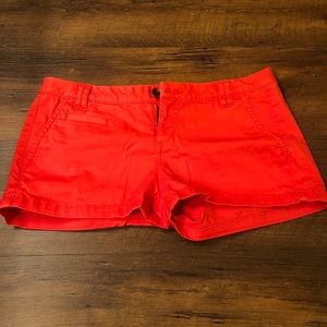Express Coral Red Shorts size 0 NWOT